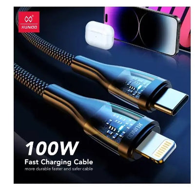 TYPE-C TO LIGHTNING NYLON CABLE 2M-XUNDDDC-020