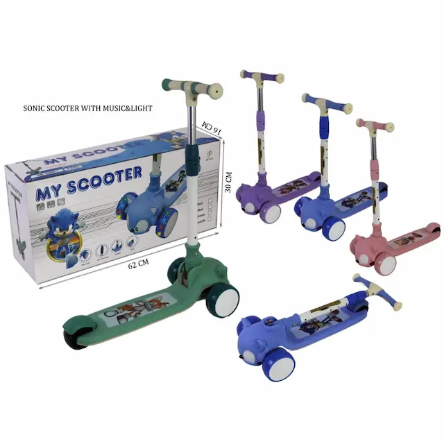 SONIC SCOOTER WITH MUSIC & LIGHT - G002-1 PURPLE
