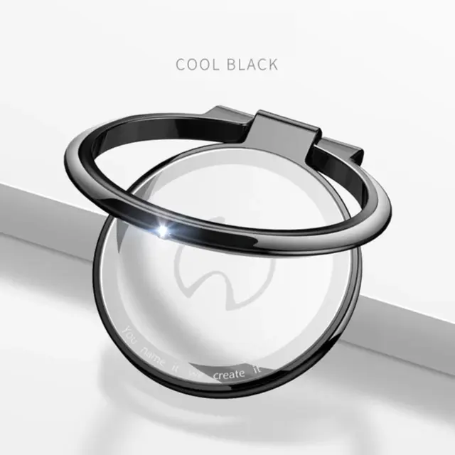 حامل حلقة الهاتف - أسود XUNDD