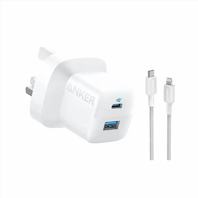 ANKER 323 CHARGER 33W + TYPE-C TO LIGHTNING CABLE (1M)