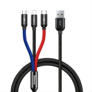 3IN1 CABLE USB FOR IPHONE,TYPE-C,MICRO 1.2M-BASEUS