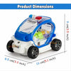 POLICE CAR FOR KIDS WITH BUMP & GO ACTION,LIGHT & SOUND TOYS NO.5093A