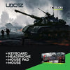 GAMING KEYBOARD + MOUSE + PAD + HEADSET COMBO - UDOTZ CP-01