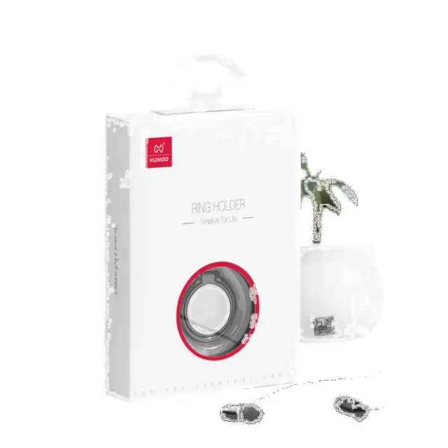 حامل حلقة الهاتف - أسود XUNDD