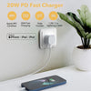 CHARGER FOR IPHONE AND IPAD 20W ADAPTER + C TO LIGHTNING CABLE 2M - APPLE