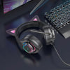 GAMING HEADSET - CAT EAR HOCO W107 (LED COLORFUL LIGHT)