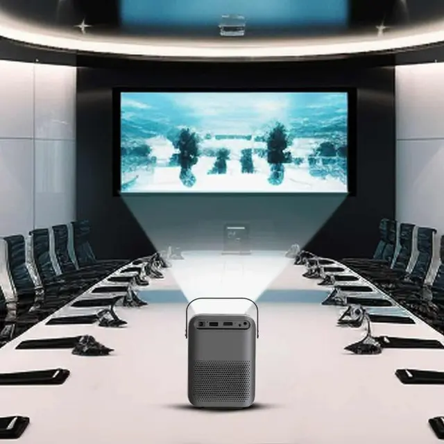 Full HD Portable Android Projector (Built-in Battery 2600mah, Up to 70 min Playtime) Porodo 0326