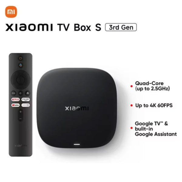 Xiaomi TV Box S (3rd Gen) 4K Ultra HD Streaming Media Player