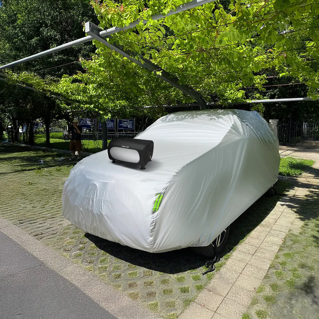 Auto Car Cover with Remote Control - Green lion 3588