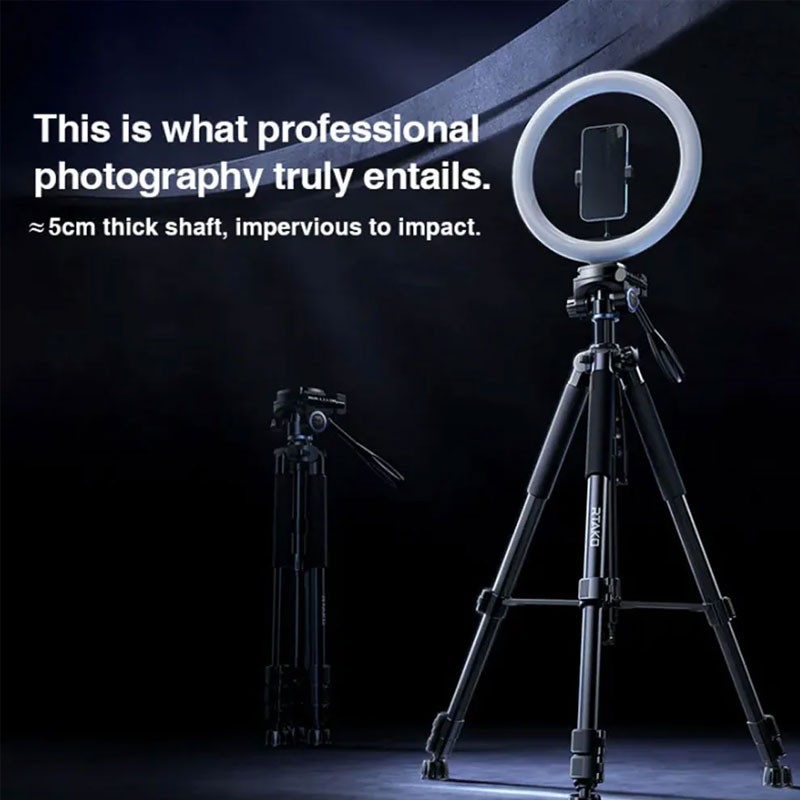 1-Rtako VT-860S, Remote Control, 170cm Carbon Steel Photography Tripods For Camera And Mobiles